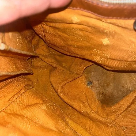 MCM Brown Monogram Handbag - Picture 6 of 7